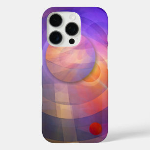 Coque iPhone 16 Pro Énergie solaire, abstraite artistique