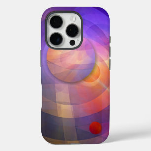 Coque iPhone 16 Pro Énergie solaire, abstraite artistique