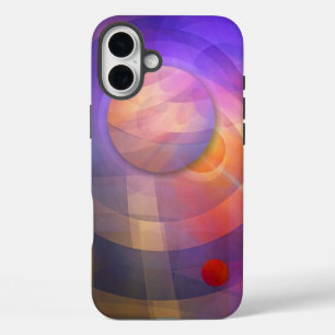 Coque Pour iPhone 16 Plus Énergie solaire, abstraite artistique