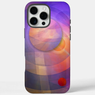Coque iPhone 16 Pro Max Énergie solaire, abstraite artistique