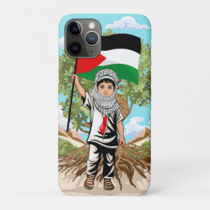 Case-Mate iPhone Case Enfant avec Keffiyeh Palestine Drapeau et olivier
