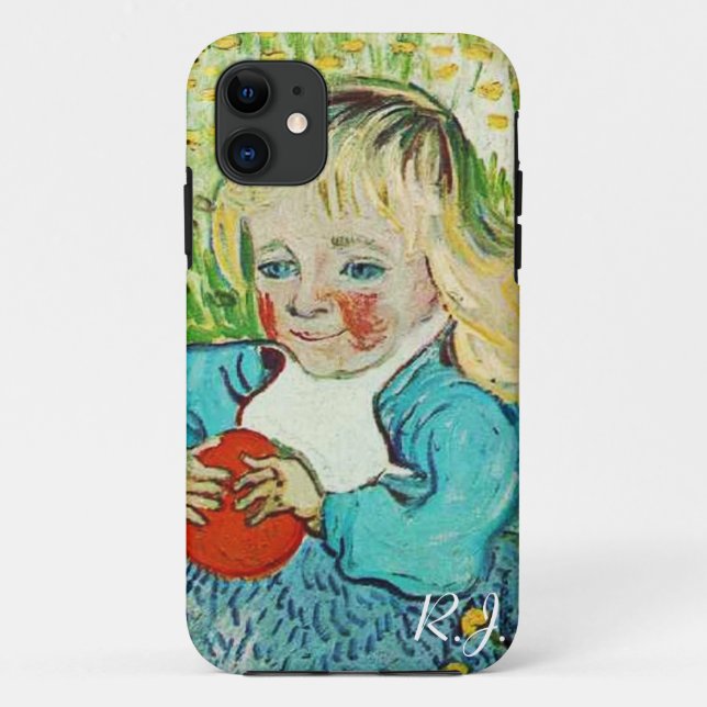 Coques Case-Mate iPhone Enfant avec orange, 1890. Vincent van Gogh. (Dos)