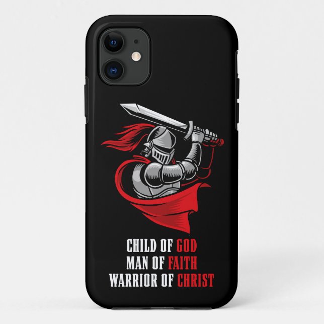 Coques Case-Mate iPhone Enfant de DIEU - Homme de la FOI - Guerrier du CHR (Dos)
