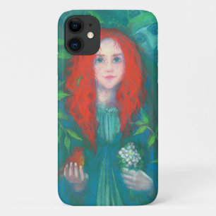 Coque Case-Mate Pour iPhone Enfant de la forêt, fille aux cheveux rouges, tein