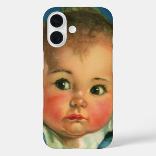 Coque Pour iPhone 16 Enfant vintage, bébé mignon garçon ou fille en cha