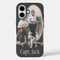 Enfant Vintage, Garçon Pirate, Chien, Miroir, Bouc