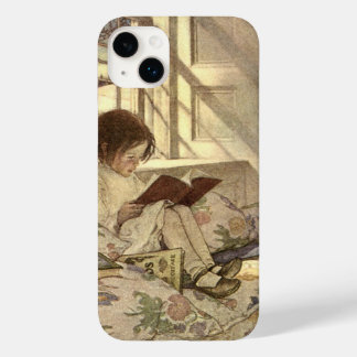 Coque Case-Mate iPhone Enfant vintage Lire un livre, Jessie Willcox Smith