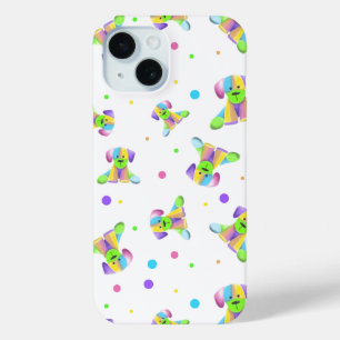 Coque Case-Mate iPhone enfants arc-en-ciel chien chiot pois couleurs vive