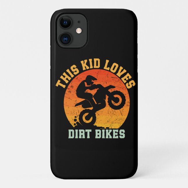 Coques Case-Mate iPhone Enfants Drôle Dirt Vélo (Dos)
