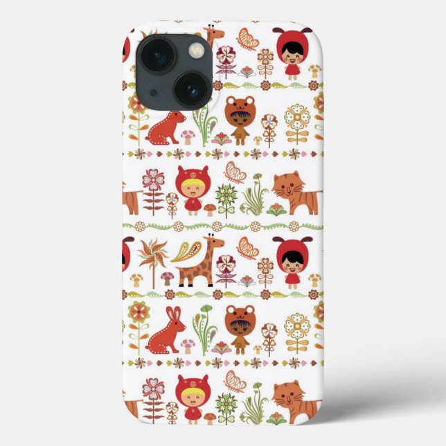 Coques Case-Mate iPhone Enfants et animaux Motif (Verso)