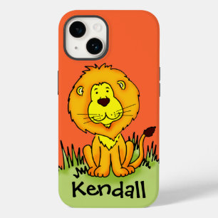 Coques Pour iPhone Enfants mignon lion orange graphique