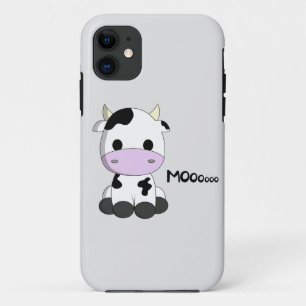 Coque iPhone 11 Enfants mignons de bande dessinée de vache à bébé