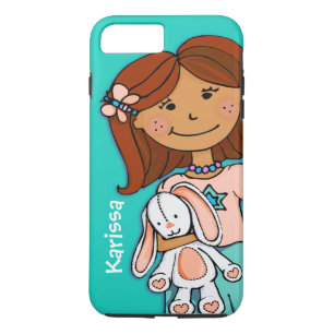 Coque iPhone 8 Plus/7 Plus Enfants nom fille câliner aquarium couverture