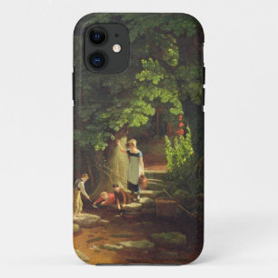 Coques Pour iPhone Enfants par un ruisseau, c.1822 (huile sur le