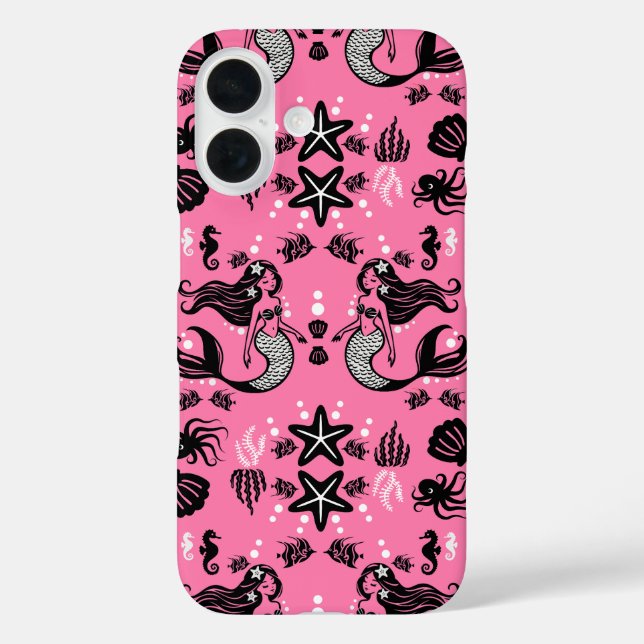 Coques Case-Mate iPhone Enfants Sirènes rose (Verso)