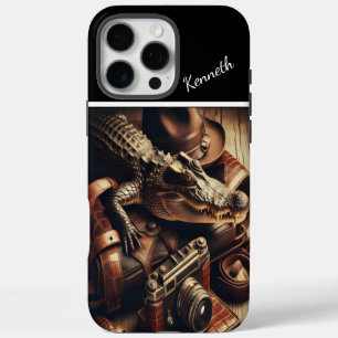 Coque iPhone 16 Pro Max Engin de voyage de l'alligator