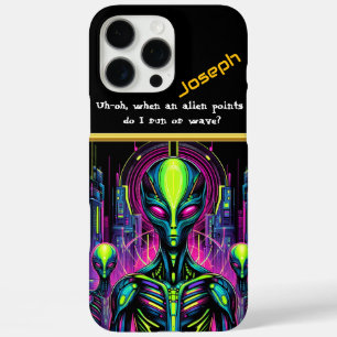 Coque iPhone 16 Pro Max Énigmatique figure extraterrestre