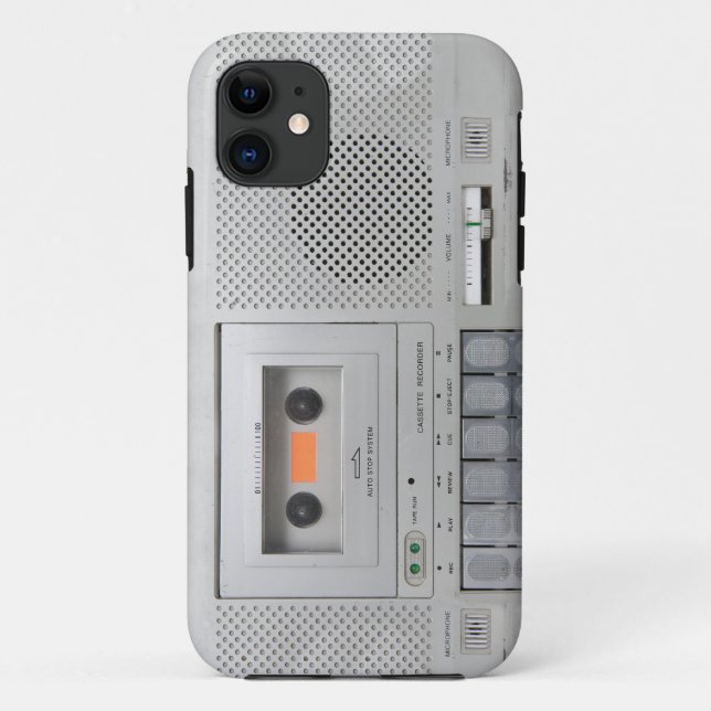Coques Case-Mate iPhone Enregistreur de casquette vintage (Dos)