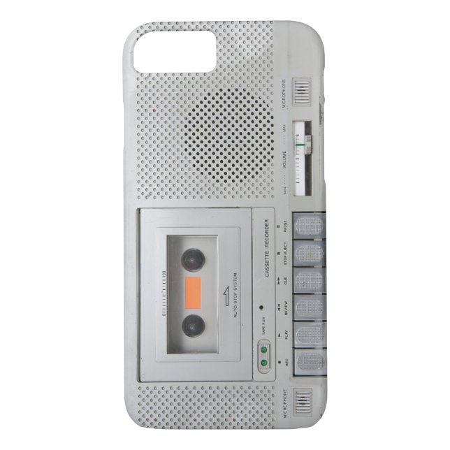 Coques Case-Mate iPhone Enregistreur de casquette vintage (Dos)