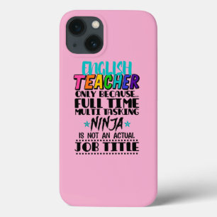 Case-Mate iPhone Case Enseignant Anglais uniquement parce qu'une tâche m