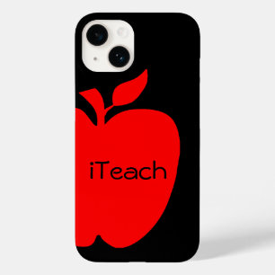 Coque Case-Mate iPhone Enseignant d'Apple rouge et noir