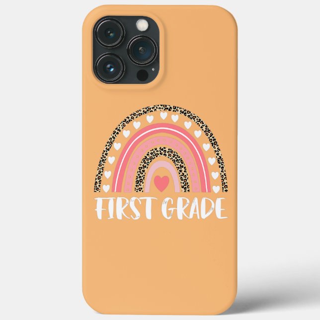 Coques Case-Mate iPhone Enseignant de première année Léopard Arc-en-ciel P (Verso)