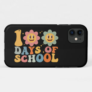 Case-Mate iPhone Case Enseignant Enfants Rétro Groovy 100 Jours D'école 