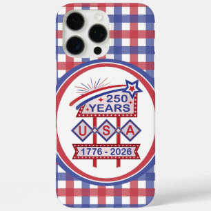 Coque iPhone 16 Pro Max Enseigne de marquise rétro USA 250e anniversaire 1