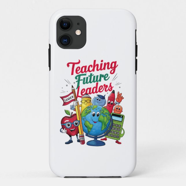 Coques Case-Mate iPhone Enseignement Rétro Dirigeants Futurs Enseignant Éc (Dos)