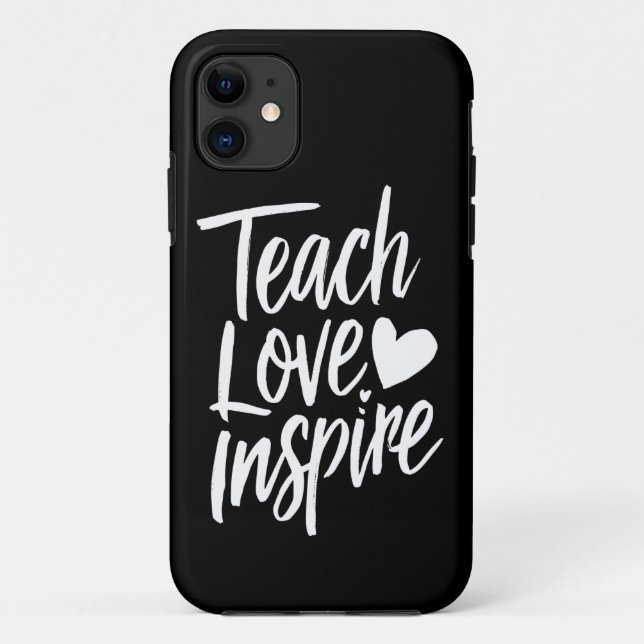 Coques Case-Mate iPhone Enseigner l'amour Inspirer le cadeau de jour de l' (Dos)
