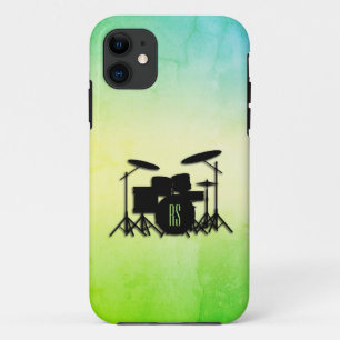 Case-Mate iPhone Case Ensemble de tambour monogramme vert