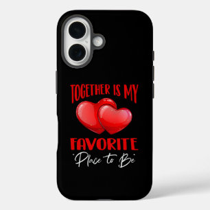Coque Pour iPhone 16 Ensemble est mon lieu préféré pour être - mignon a