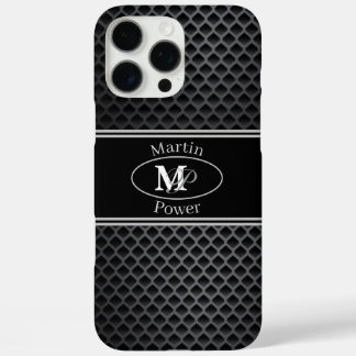 Coque iPhone 16 Pro Max Ensemble noir de tapis de voiture