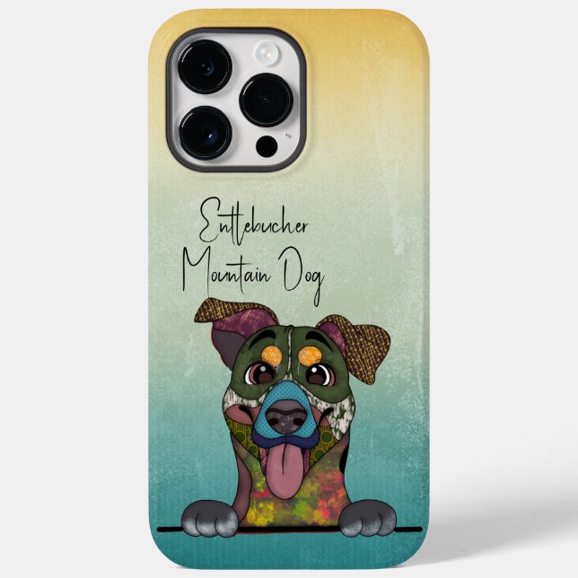 Coques Case-Mate iPhone Entlebucher Mountain Dog Visage laid (Verso)