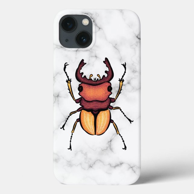 Coques Case-Mate iPhone Entomologie de l'art de l'insecte du scarabée (Verso)