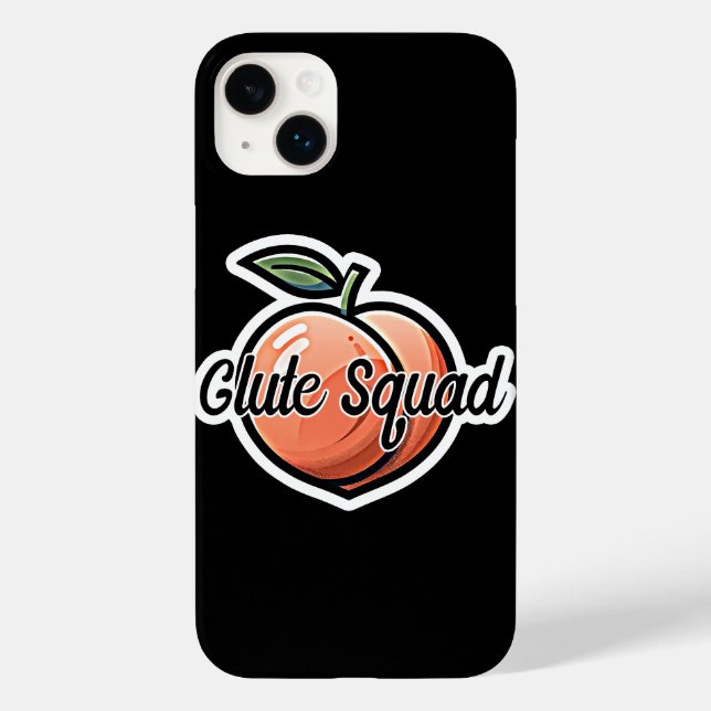 Coques Case-Mate iPhone Entraînement Fitness Glute Squad Peach (Verso)
