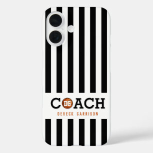Coque Pour iPhone 16 Entraîneur de baskeball   Cadeaux sportifs cool