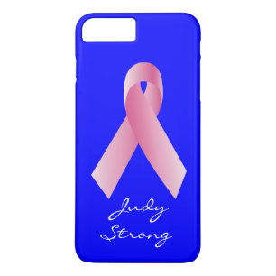 Coque iPhone 8 Plus/7 Plus Entraîneurs pour une cause_Big Pink Ribbon_personn