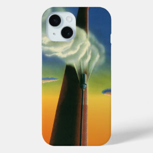 Coque Case-Mate iPhone Entreprise Vintage, Lever de soleil à l'usine à si