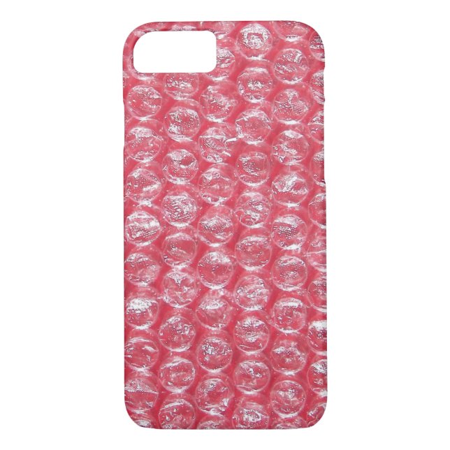 Coques Case-Mate iPhone enveloppe de bulle rouge (Dos)