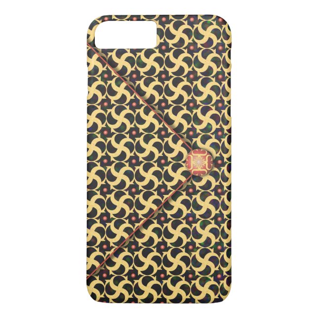 Coques Case-Mate iPhone Enveloppe en cage dorée (Dos)