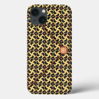 Coques Pour iPhone Enveloppe en cage dorée