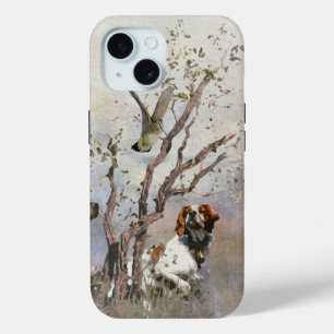 Coque Case-Mate iPhone Épagneul breton, Passion pour les oiseaux