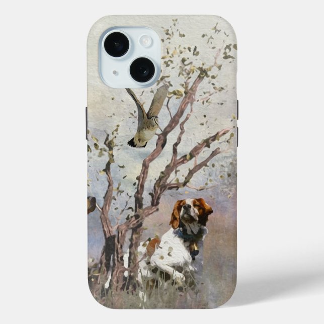 Coques Case-Mate iPhone Épagneul breton, Passion pour les oiseaux (Verso)