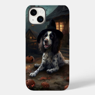 Coque Case-Mate iPhone Épagneul Springer Anglais Citrouilles Halloween Ef
