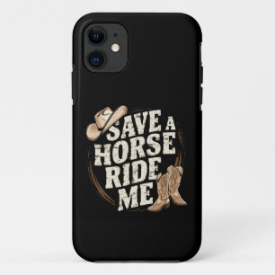 Case-Mate iPhone Case Épargnez un cheval, montez-moi drôle cowboy wester