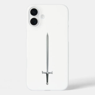Coque Pour iPhone 16 Plus Épée argentée