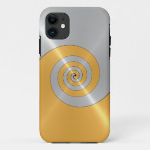 Coque Case-Mate Pour iPhone Éperon métallique brillant en argent et en or