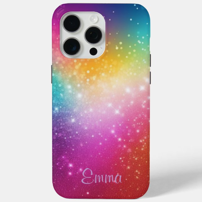 Coques Case-Mate iPhone Épersion arc-en-ciel personnalisée (Verso)