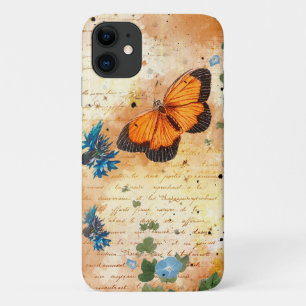 Case-Mate iPhone Case Éphémère des papillons orange Vintage
